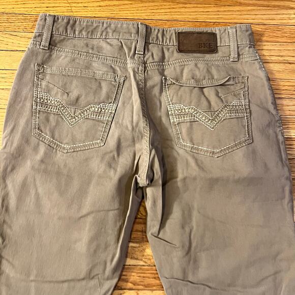 BKE Pants Mens 33 Brown Jake Straight Chino Khaki - Picture 4 of 10